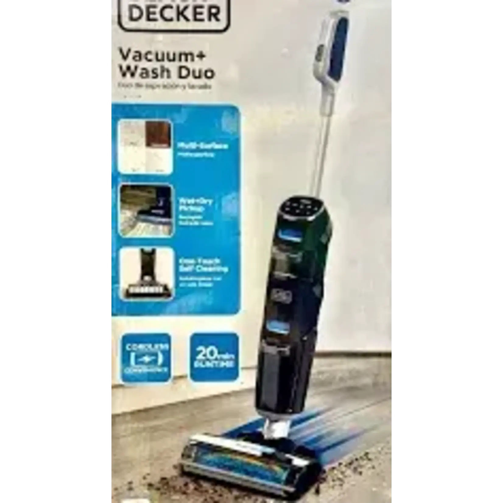 BXUVXA01-BLACK+DECKER Vacuum + Wash Duo Multi-Surface Cordless with Accessories