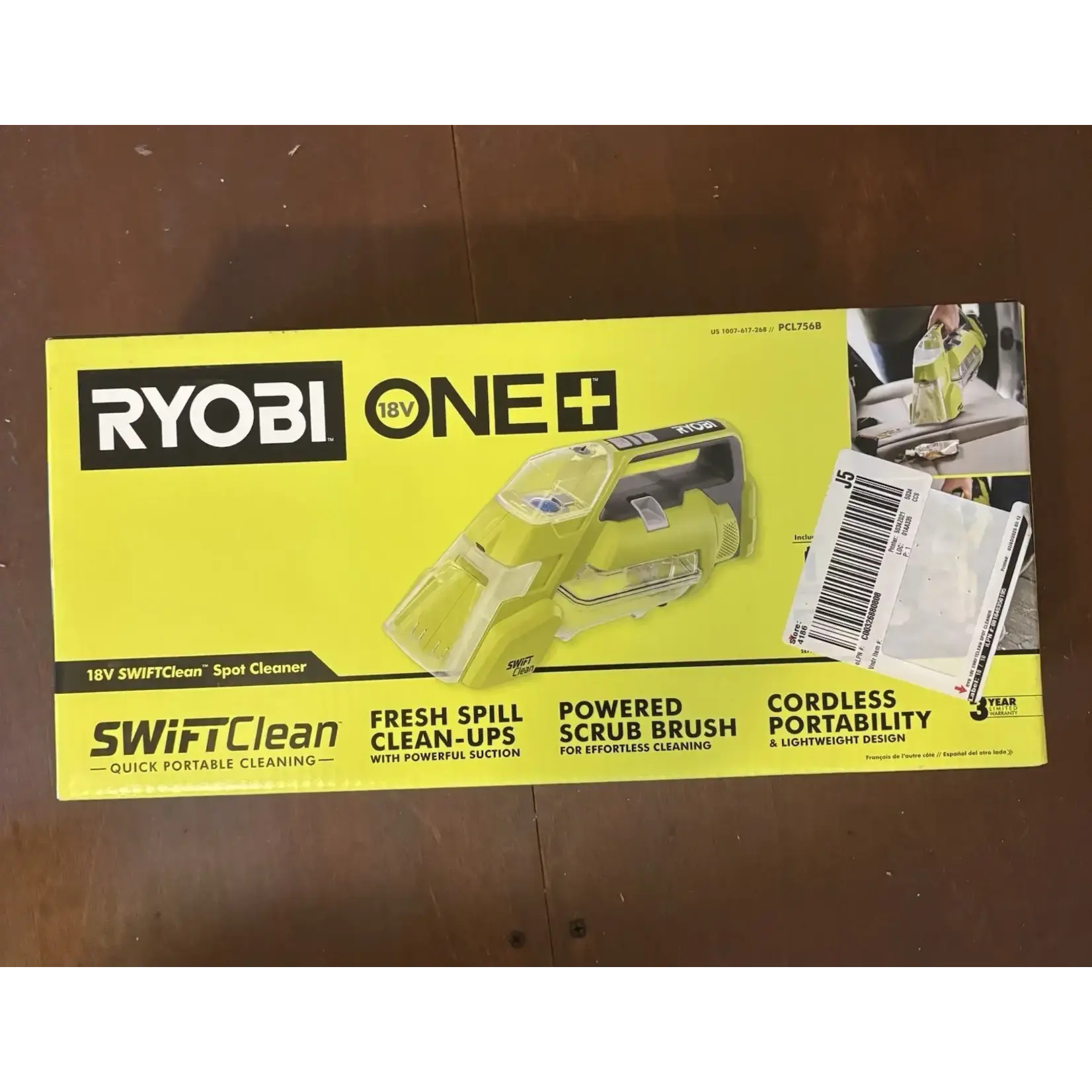 RYOBI-PCL756B ONE+ 18V Cordless SWIFTClean Spot Cleaner