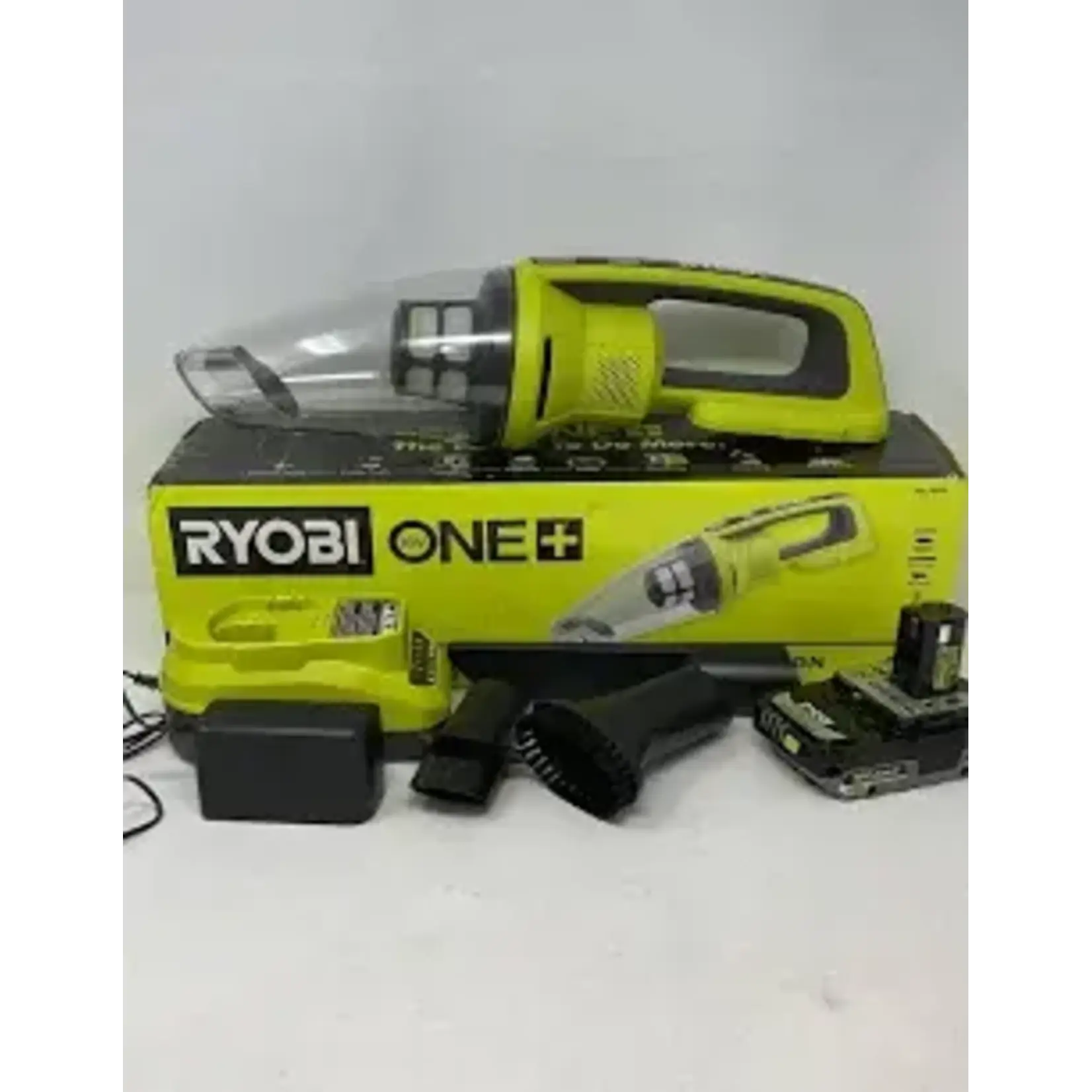 RYOBI -PCL704K ONE+ 18V Cordless Performance Hand Vacuum Kit with 2.0 Ah Battery and Charger