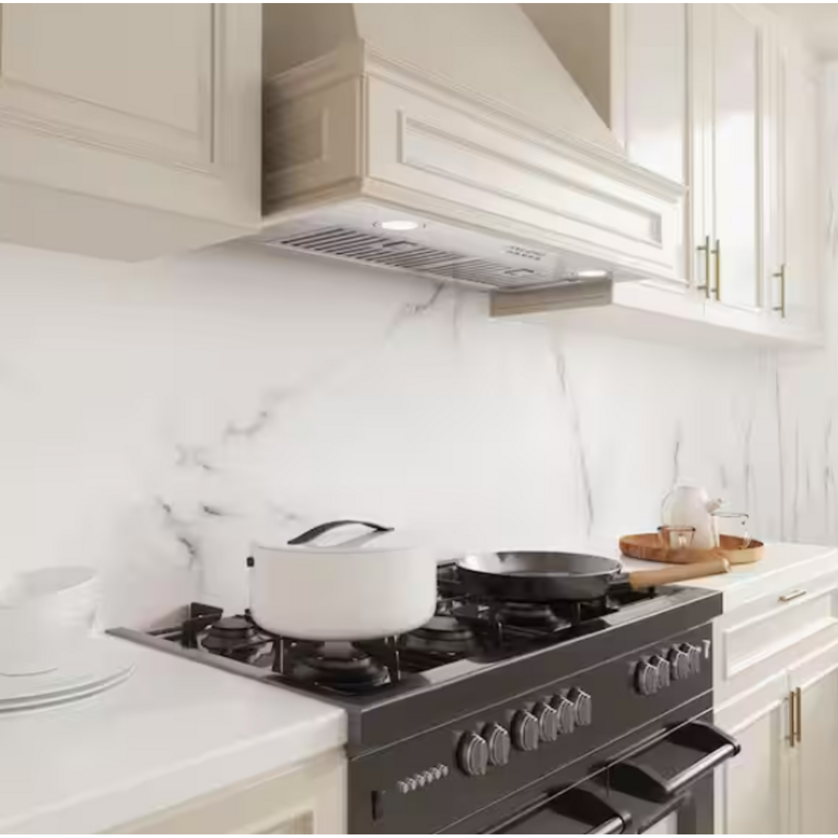 #HDRHB1-36S - Anlicho 36 in. 600 CFM Convertible Ducted to Ductless Insert Range Hood in Stainless Steel with 3-Speed and LED Lights