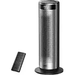 DREO DREO DR-HSH021-1500-Watt 23 in. Portable Indoor Ceramic Convection Electric Space Heater, 70° Osc w/Remote, 3-Heat Levels in Silver