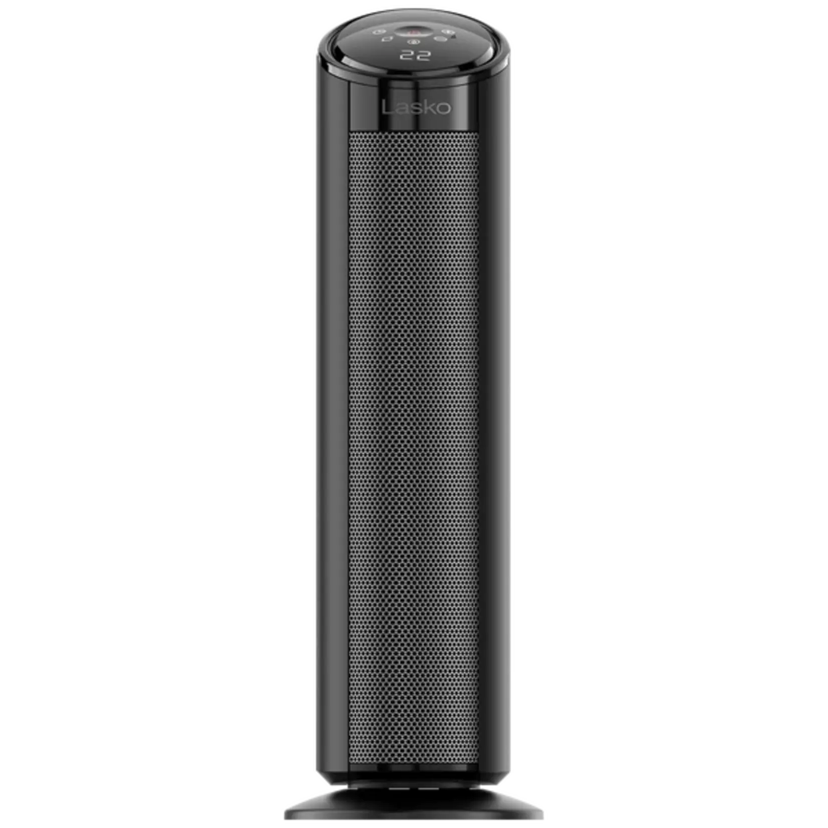 Lasko- CT22495- 1500W 22 in. Black Indoor Electric Tower Ceramic Forced Air Ceramic Space Heater with Child Lock, 3-Speeds, and Remote