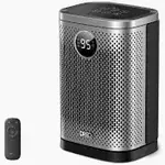 DREO DREO- DR-HSH031 1500W 10 in. Compact Ceramic Convection Electric Space Heater w/Remote 70° Osc 3-Heat Levels in Silver