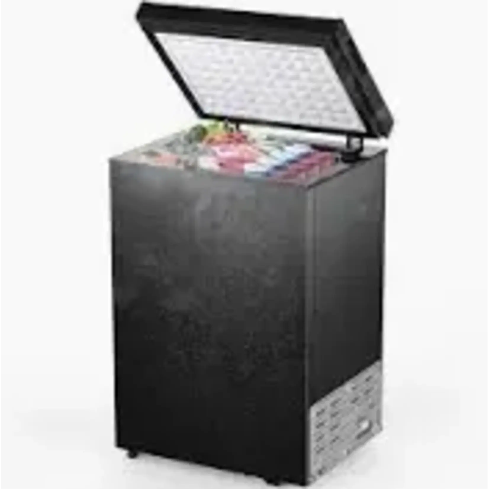 Electactic BD-50 1.8 Cubic Feet Chest Freezer with 2 removable baskets Free Standing Top open Door Deep Compact Freezer Suitable for Home/RV/Kitchen/Office-Black