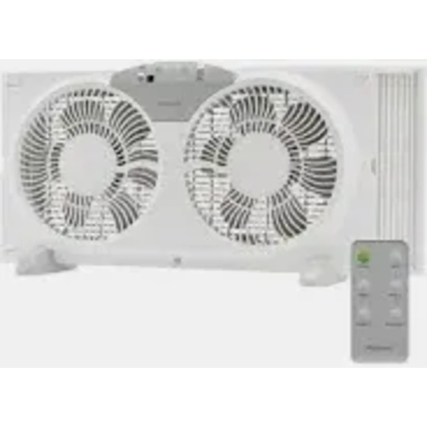 Holmes -12965-9 in. Twin-Blade 3-Speed White Digital Window Fan with Remote Control