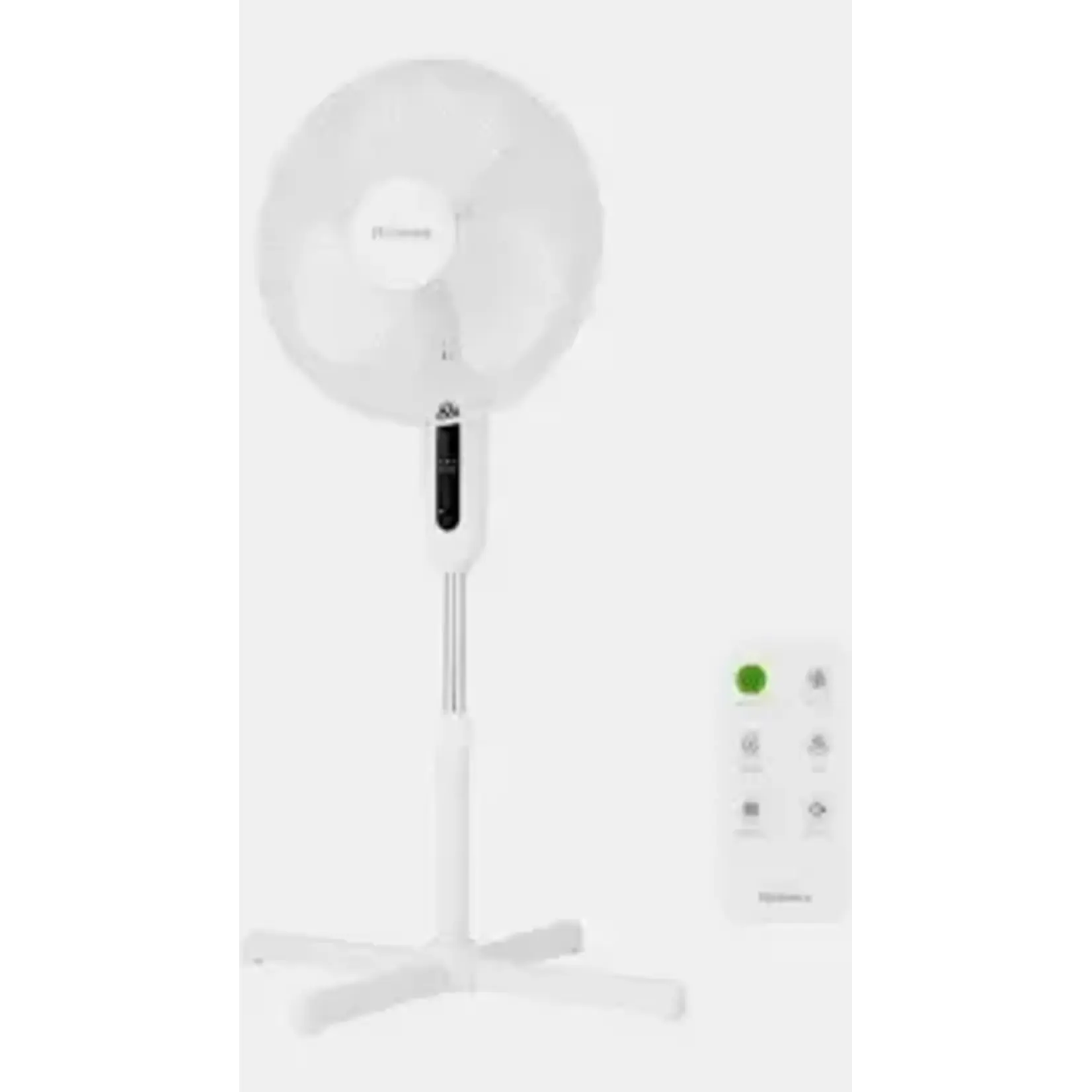 Holmes 16 in. Digital Oscillating 3-Speed Stand Fan with Remote Control White