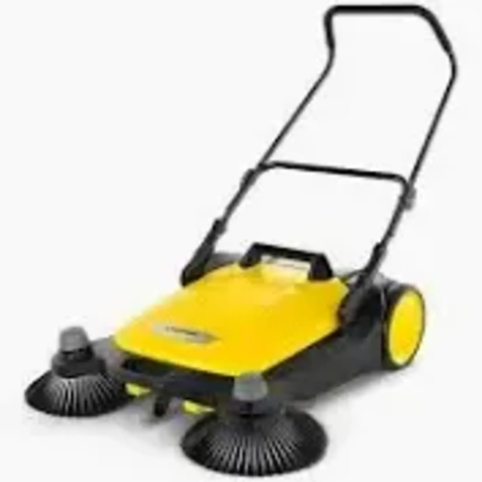 Karcher S 4 Twin Walk-Behind Outdoor Hand Push Sweeper - 5.25 Gal. Capacity