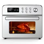gilati Gilati 13-Function-in-1 23.3 qt. Stainless Steel Countertop Air Fryer with Rotisserie, LCD Digital Screen