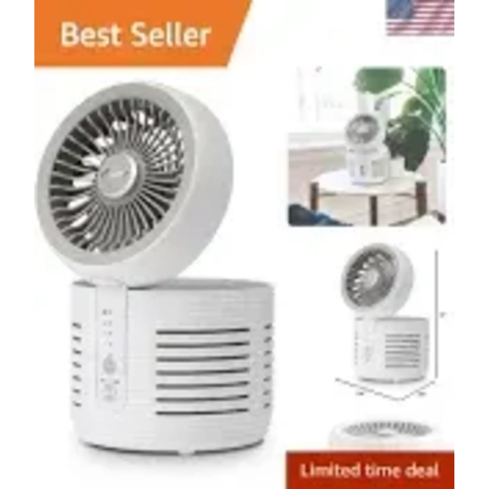 CRANE True HEPA Air Purifier-EE-5073- with Germicidal UV Light for Small to Medium Rooms up to 150 sq. ft. Desktop