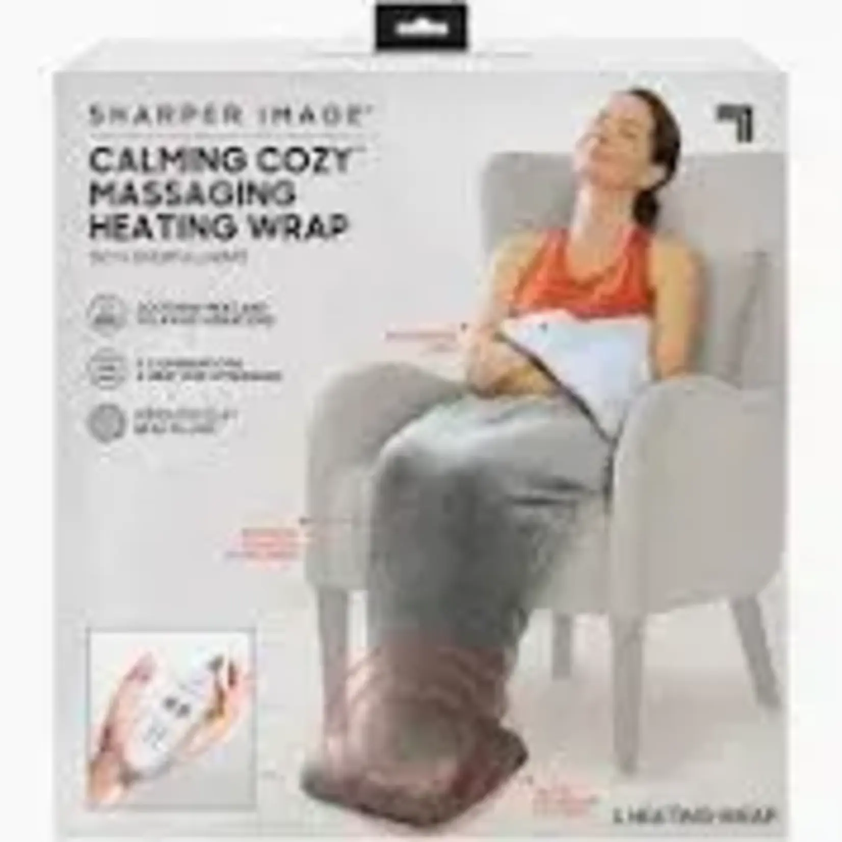 Sharper Image - CCZ01004- Calming Cozy Massaging Heating Wrap