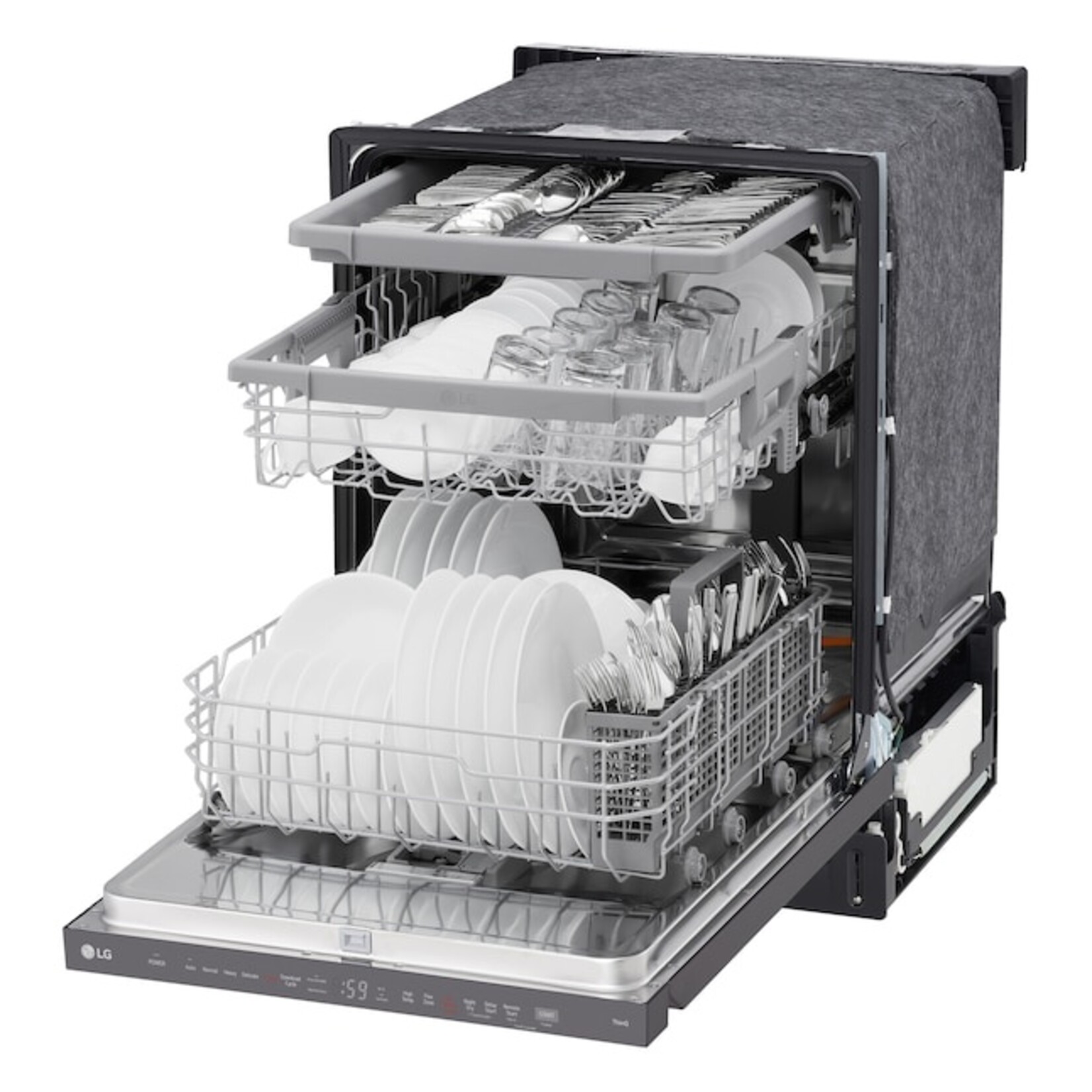 LG #LDPH5554D - LG Smart Top-Control Dishwasher with 1-Hour Wash & Dry, QuadWash® Pro, and Dynamic Heat Dry™