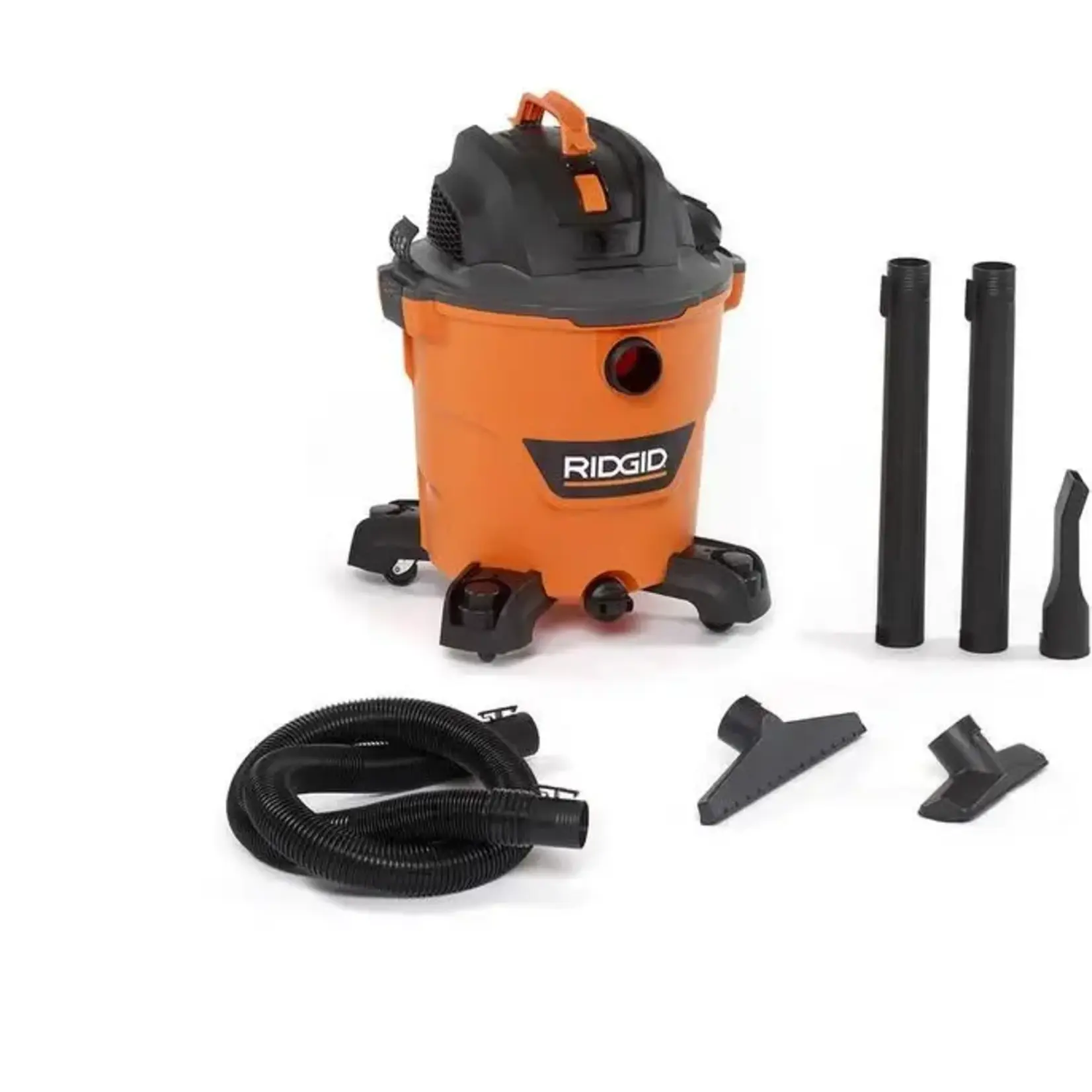 RIDGID-12 Gal. 5.0 Peak HP NXT Shop Vacuum Wet Dry Vac with General Debris Filter, Locking Hose and Attachments