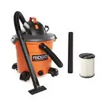 RIDGID-16 Gal. 5.0 Peak HP NXT Shop Vacuum Wet Dry Vac with General Debris Filter, Locking Hose and Attachments