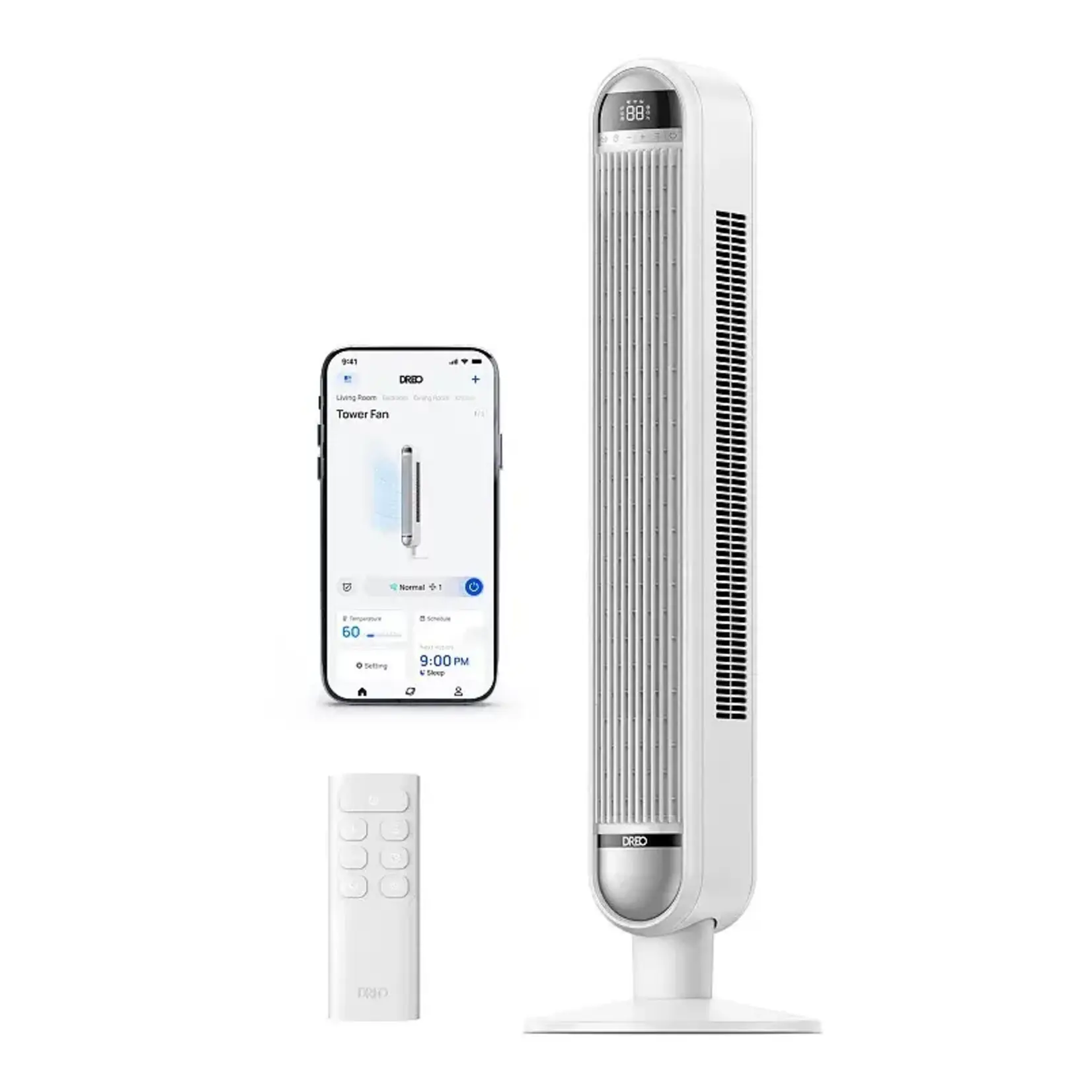 DREO DREO-DR-HTF019S- 42-in. Smart Tower Fan 6-Speeds with Remote Control