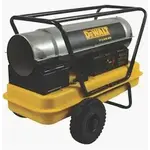 DEWALT DEWALT-DXH215HD-Heavy Duty 215,000 BTU Yellow Forced Air Kerosene Outdoor Space Heater (6,500 sq. ft. Heating Area)