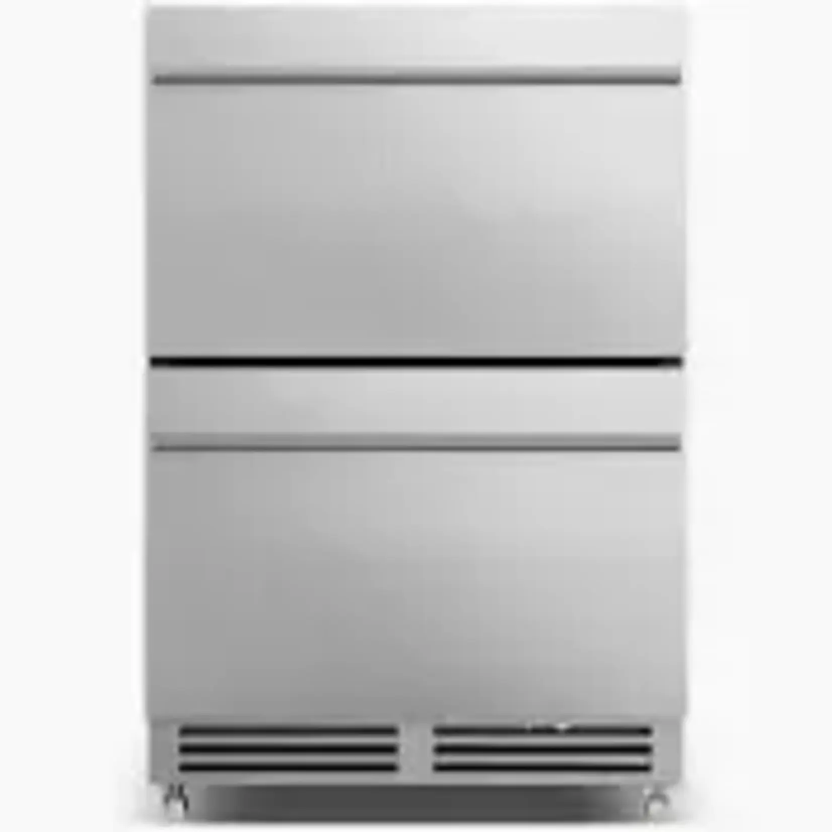 TITTLA -TABR150-150 Can Under Counter Drawer Fridge 24 Inch,Built-in Beverage Refrigerator for Home and Commercial Use, Stainless Steel Door, Fast Cooling, Low Noise,Silver