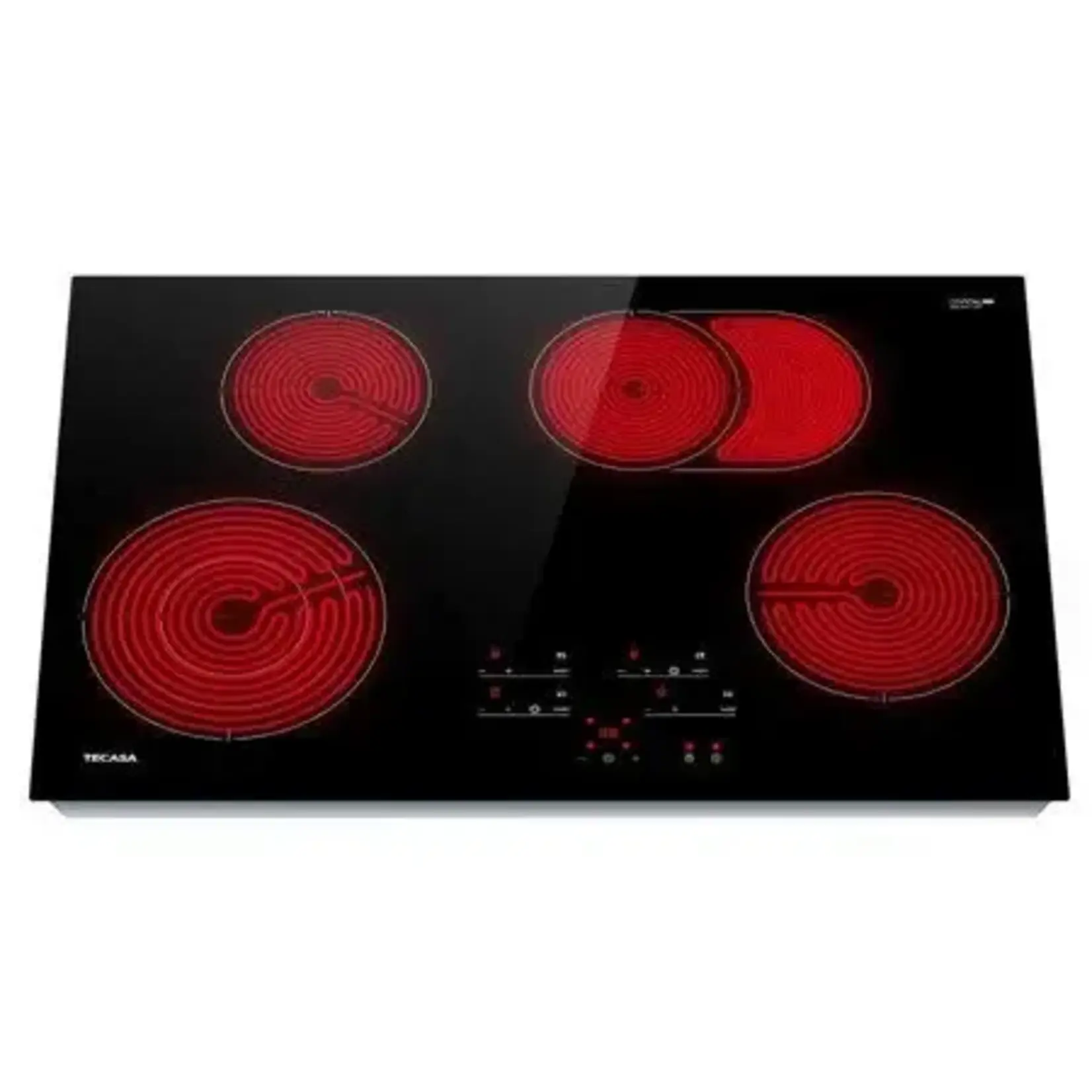 VEVOR Built in Electric Stove Top 30 in. 4 Burners Glass Radiant Cooktop with Sensor Touch Control, Timer and Child Lock,Black