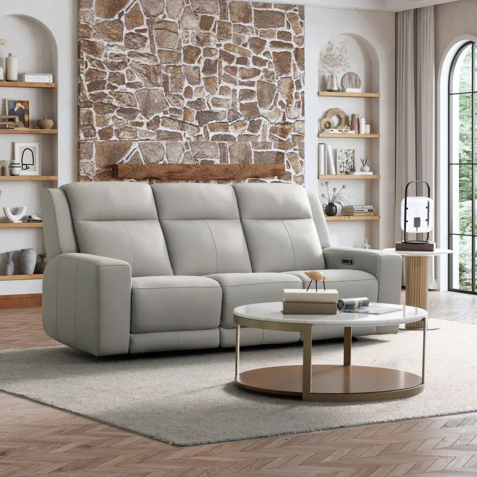 #1812553 - Wren Leather Power Reclining Sofa