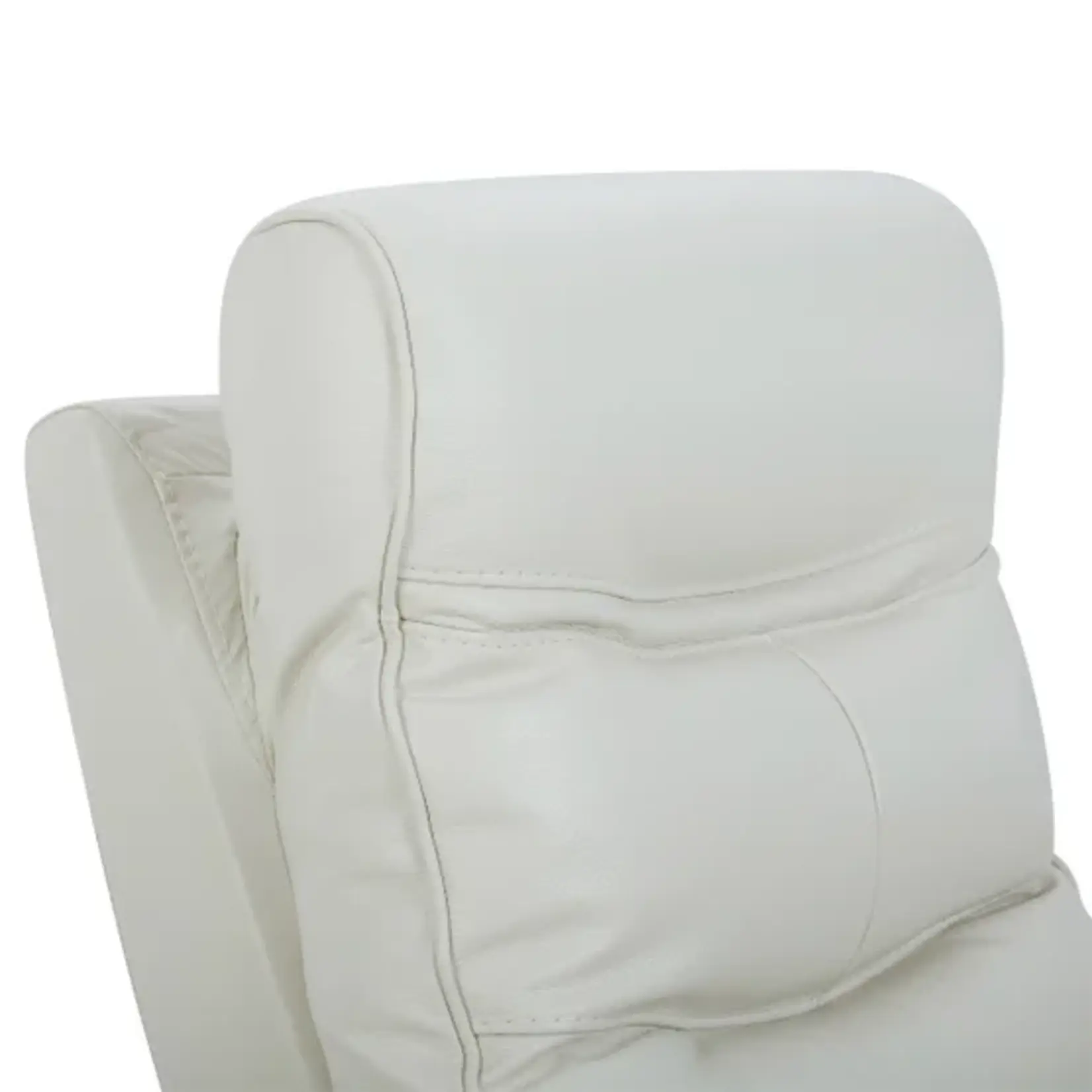 #1653385 - Canmore Leather Power Recliner with Power Headrest (Cream)