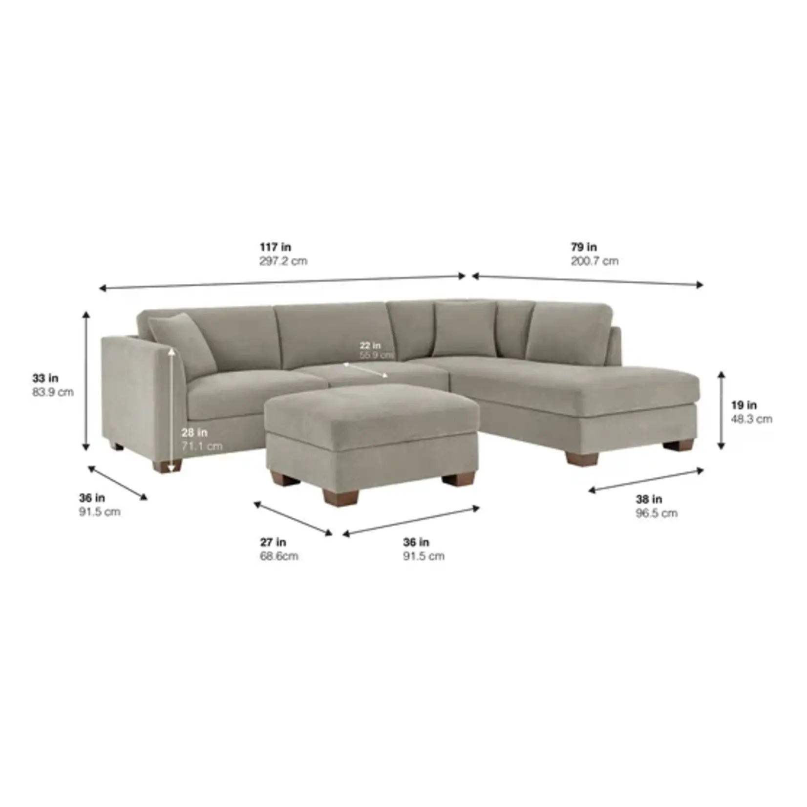 #1812492 -Thomasville Walsen Sectional