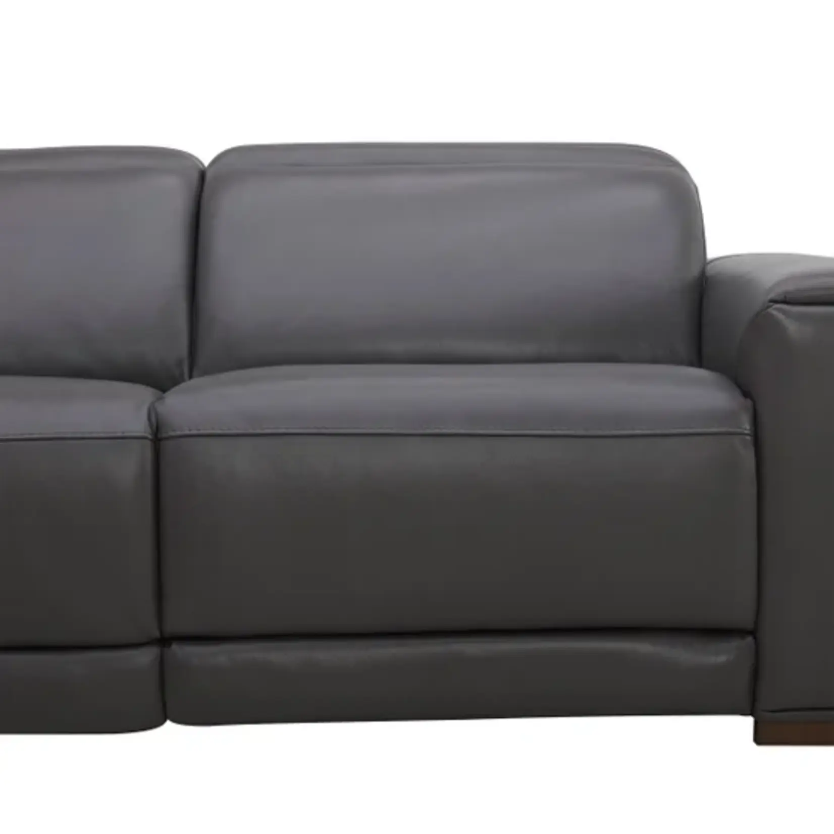 #1861838 - Karson Leather Power Reclining Sectional with Power Headrests
