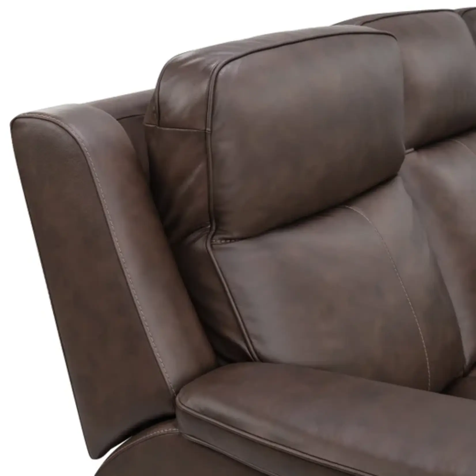 Model #1949-62PH-94671, Item #1861766 - Flexsteel Griffin Italian Leather Power Reclining Sofa with Power Headrests