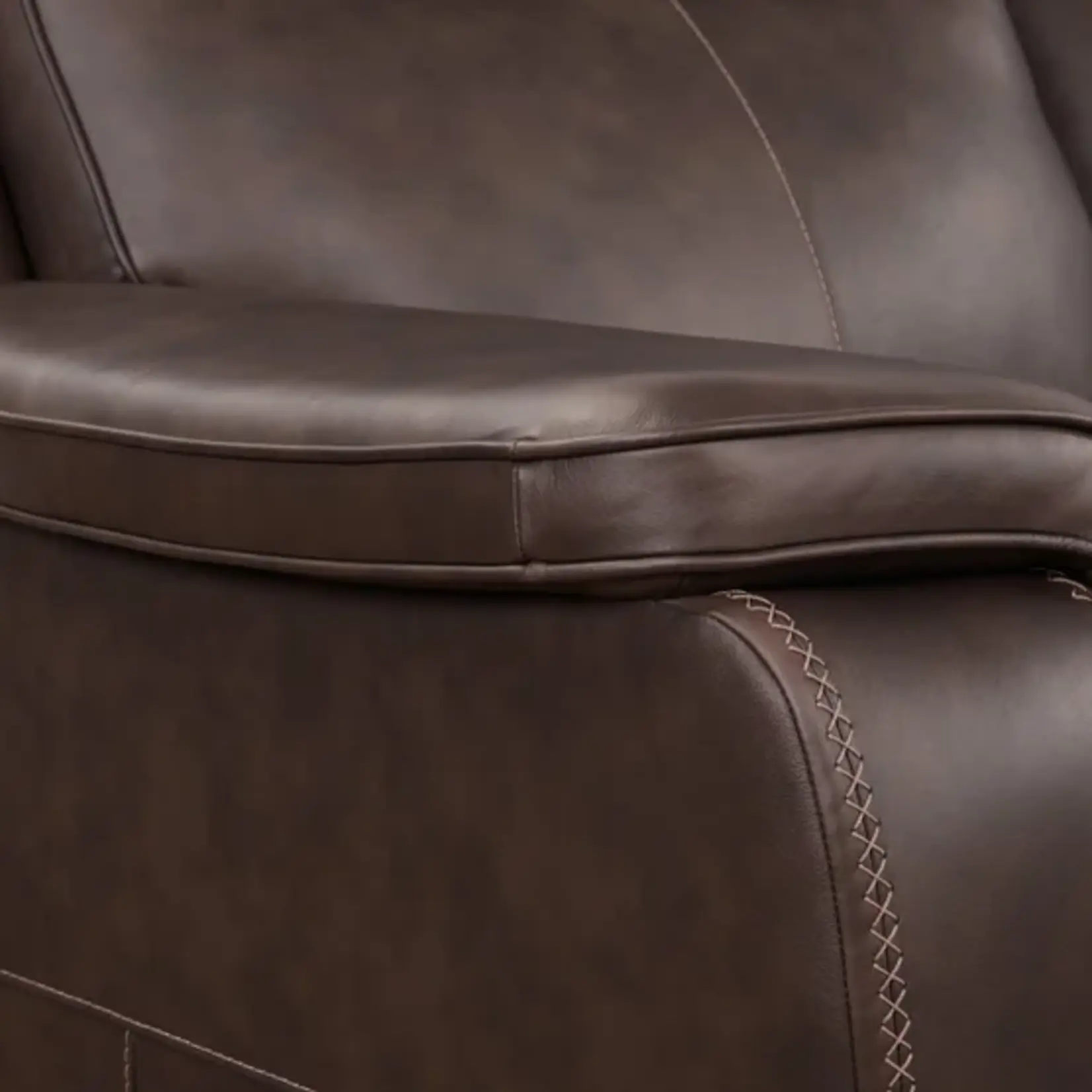 Model #1949-62PH-94671, Item #1861766 - Flexsteel Griffin Italian Leather Power Reclining Sofa with Power Headrests