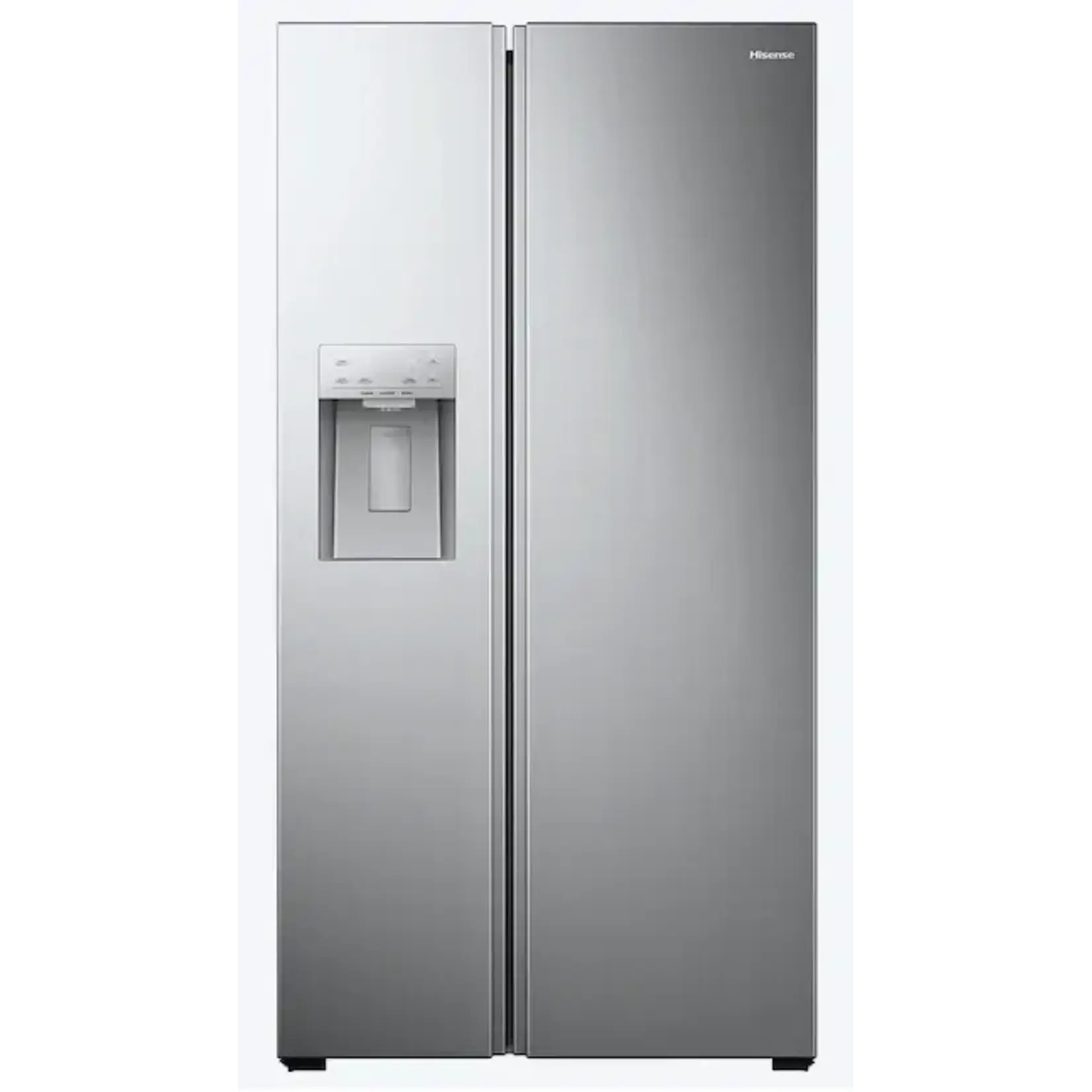 Hisense Hisense-HRS290P5FSE -29.1-cu ft Standard-Depth 36-in Wide Side-by-Side Refrigerator with Ice Maker ,Water and Ice Dispenser ( Stainless steel )
