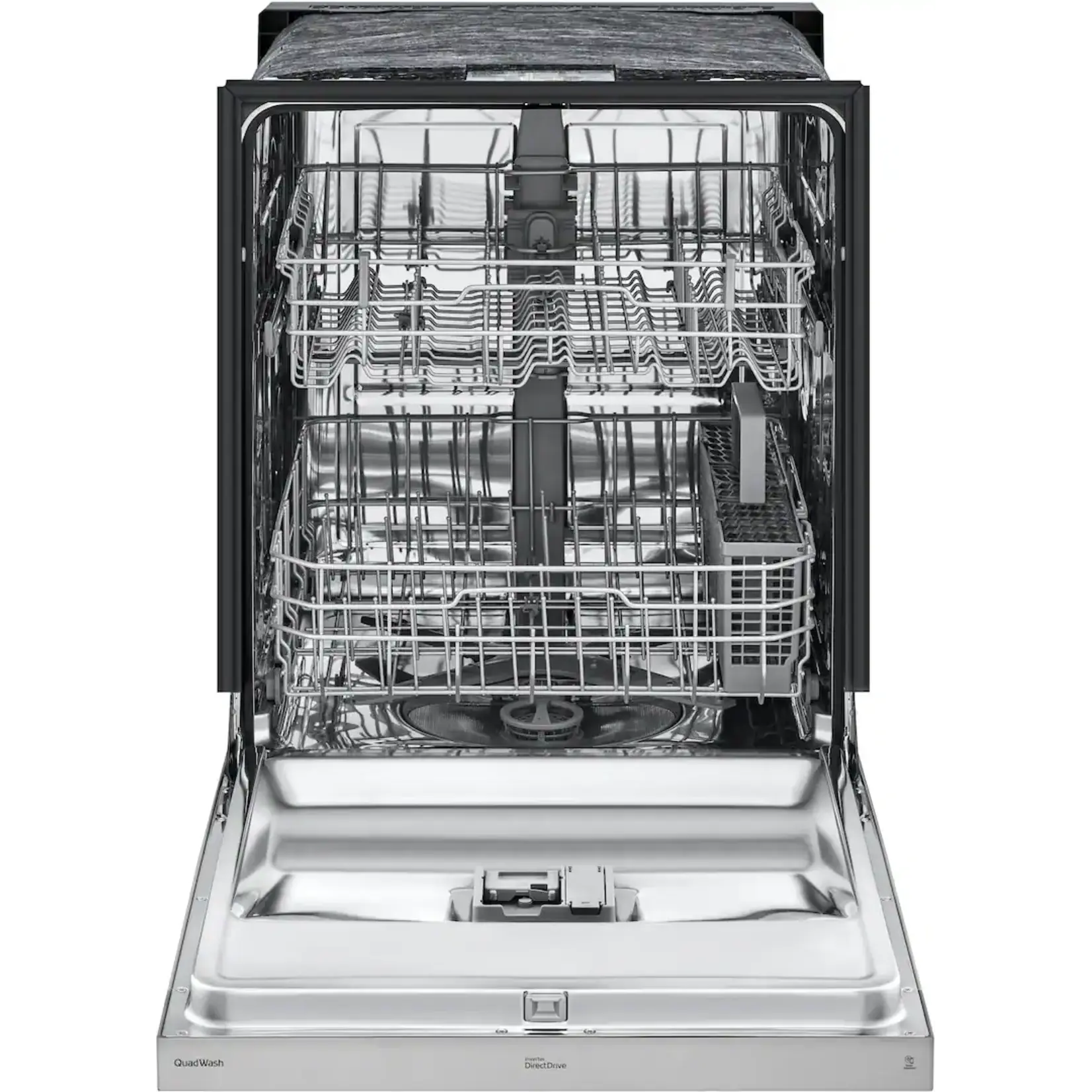 LG #LDFN3432T - LG 24 in. in Stainless Steel Front Control Dishwasher with NeveRust Stainless Steel Tub and Dynamic Dry