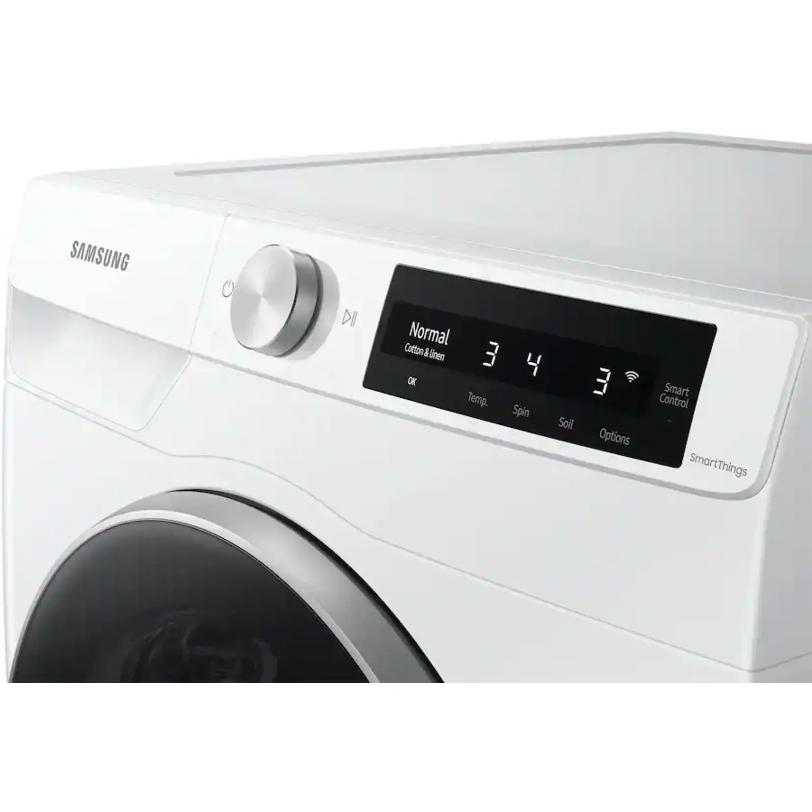 SAMSUNG #WW25B6900AW/A2 - Samsung 2.5 cu. ft. Compact Front Load Washer in White with AI Smart Dial and Super Speed Wash