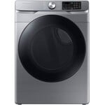 SAMSUNG #DVE45B6300P - Samsung 7.5 cu. ft. Smart Stackable Vented Electric Dryer with Steam Sanitize+ in Platinum