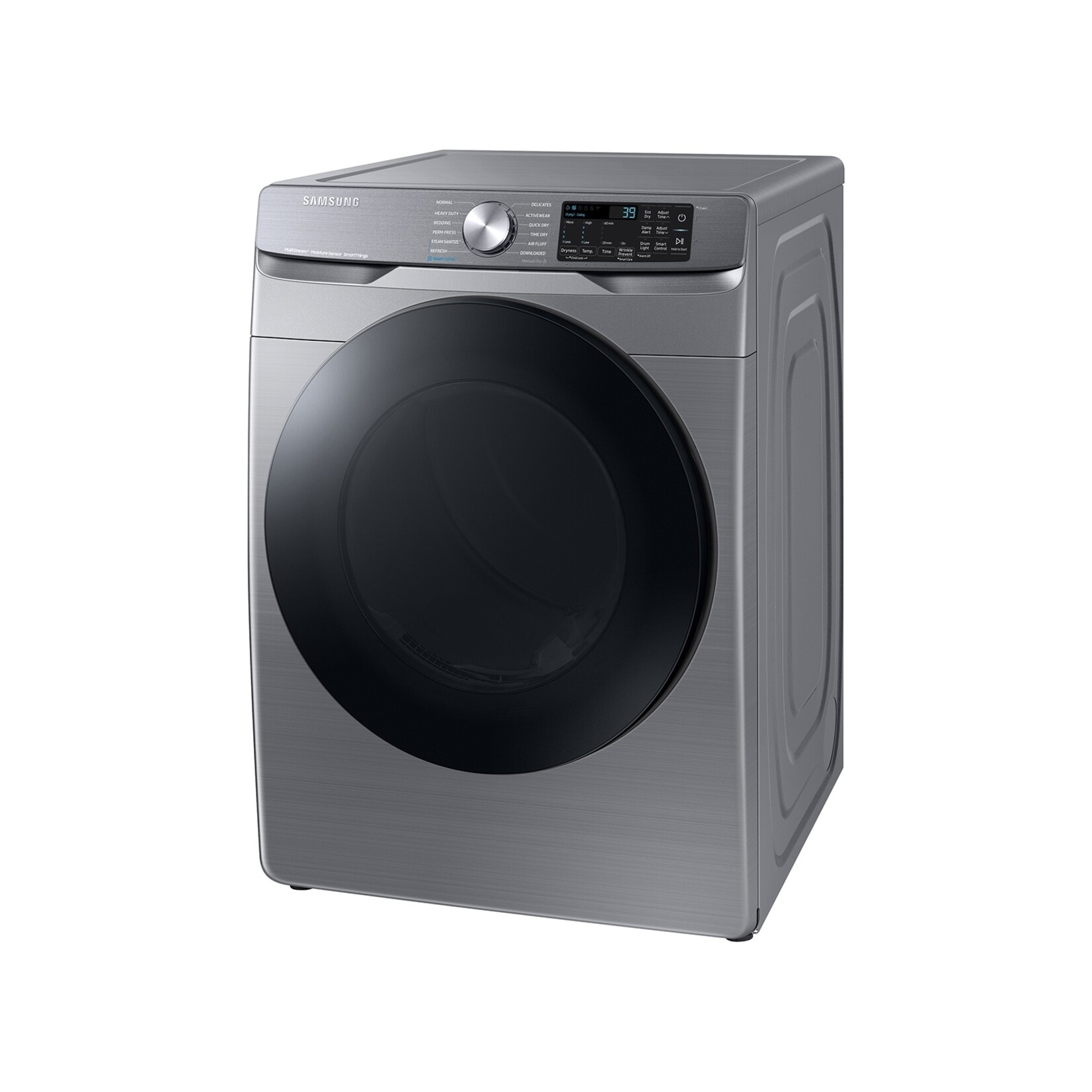 SAMSUNG #DVE45B6300P - Samsung 7.5 cu. ft. Smart Stackable Vented Electric Dryer with Steam Sanitize+ in Platinum (CPS Warranty)