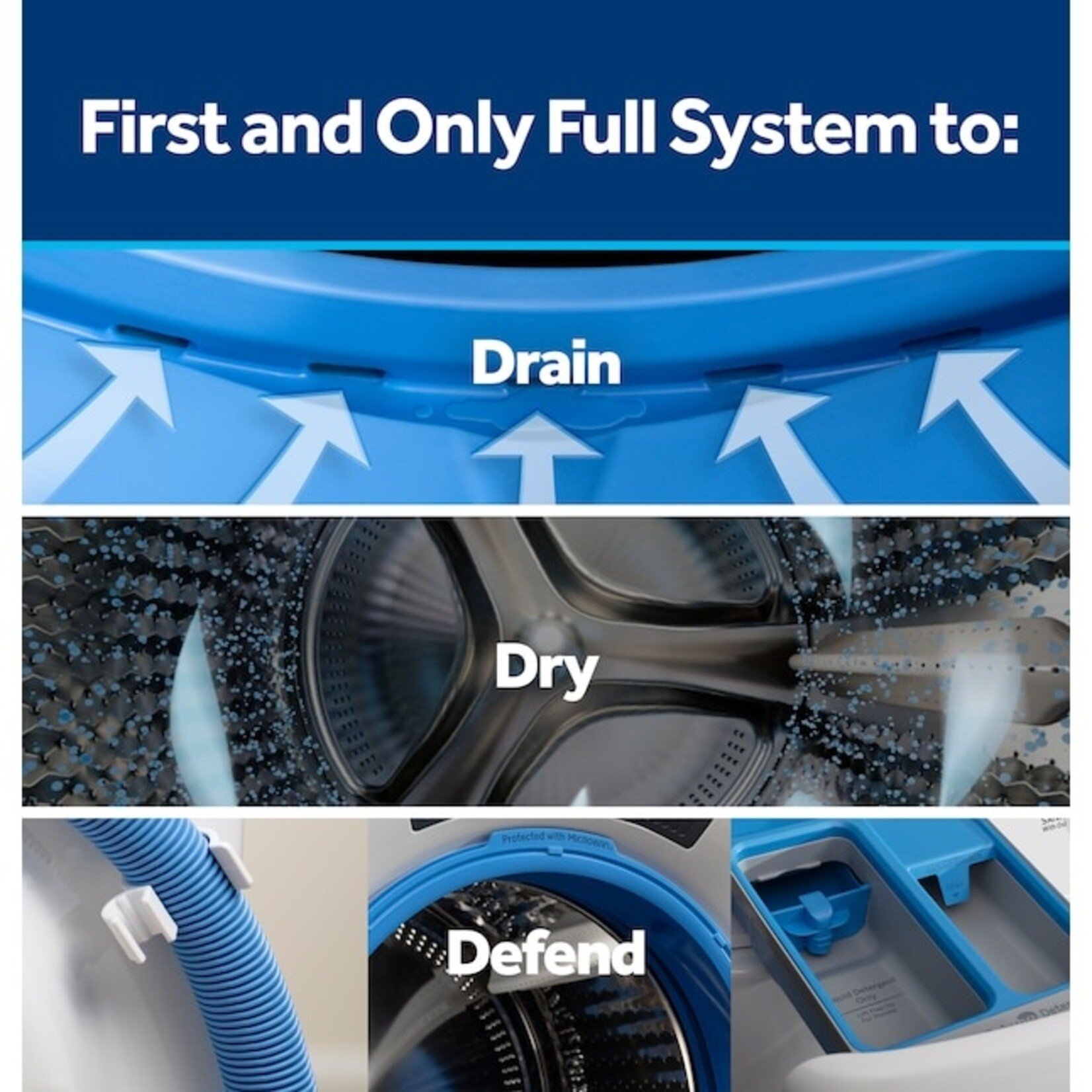 GE #GFW350SSYWW - GE® ENERGY STAR® 4.6 cu. ft. Capacity Smart Front Load Washer with UltraFresh Vent System with OdorBlock™