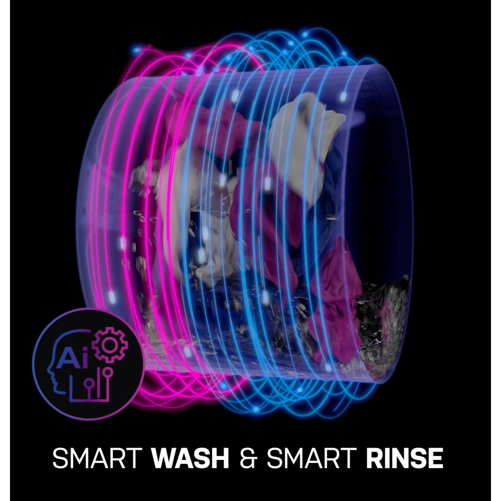 GE #PFW955SPW0DS - GE Profile™ 5.5 cu. ft. Capacity Smart Front Load ENERGY STAR® Steam Washer with UltraFresh Vent System+ and Smart Wash & Smart Rinse