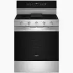 Whirlpool *whirlpool WFGS7530RZ 30 in. 5-Burners Smart Slide-In Gas Range in Fingerprint Resistant Stainless Steel with Air Cooking Technology