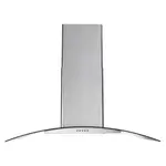 G.E Streamline T-8065-1-CL  36 in. Alfonso Convertible Wall Mount Range Hood in Brushed Stainless Steel,Baffle Filters,Push Button Control,LED Light