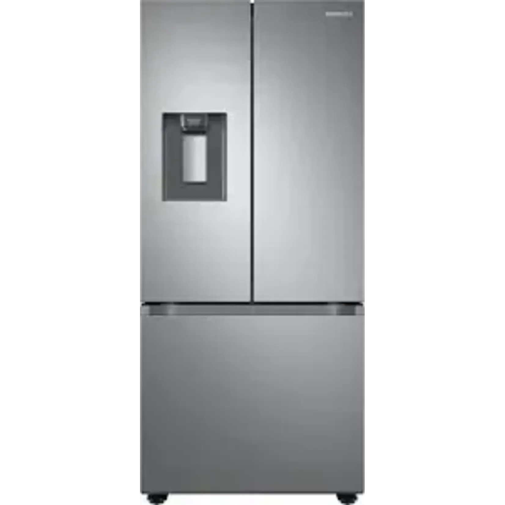 SAMSUNG Samsung RF22A4221SR-22 cu. ft. Standard Depth 3-Door French Door Smart Refrigerator in Fingerprint Resistant Stainless Steel with Dispenser