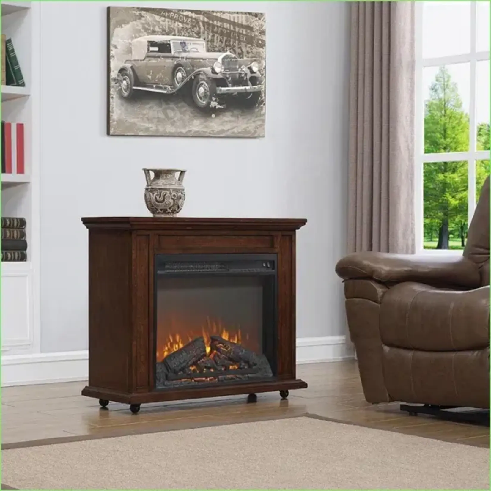 twin star Portable Electric Fireplace - Twin Star 120volt
