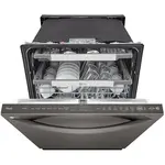 LG Electronics (ONE YEAR CPS WARRANTY ) LDTH7972D LG 24" 42dB Built-In Dishwasher with Stainless Steel Tub & Third Rack (LDTH7972D) - Black Stainless
