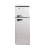 Frigidaire EFR756-CREAM 7.5 cu. ft. Mini Fridge in Cream with Rounded Corners and Top Freezer