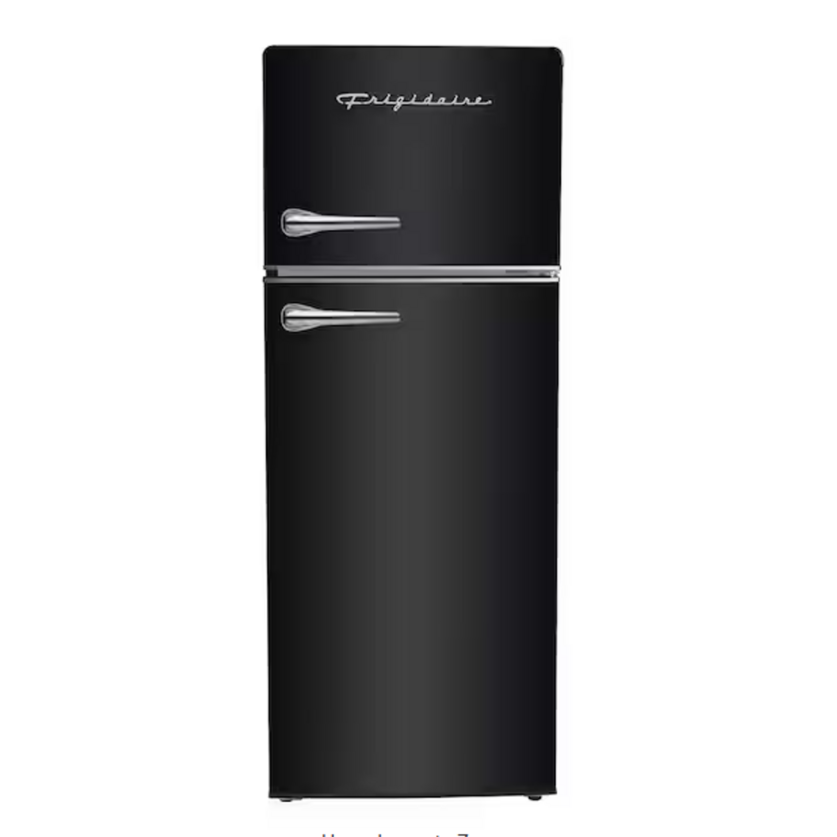 Frigidaire EFR789-BLACK-6COM Frigidaire 7.2 cu. ft. Retro Top Freezer Refrigerator in Black with Chrome Handle and Trim