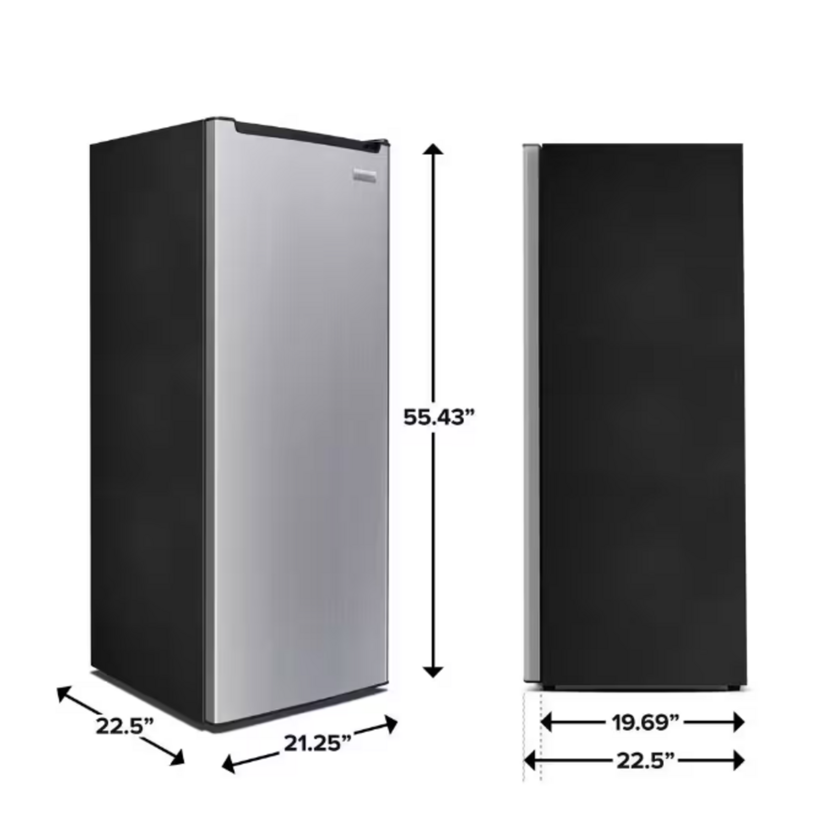 Frigidaire EFRF698-B-6COM 6.5 cu. ft. Upright Freezer in VCM Stainless Steel Look