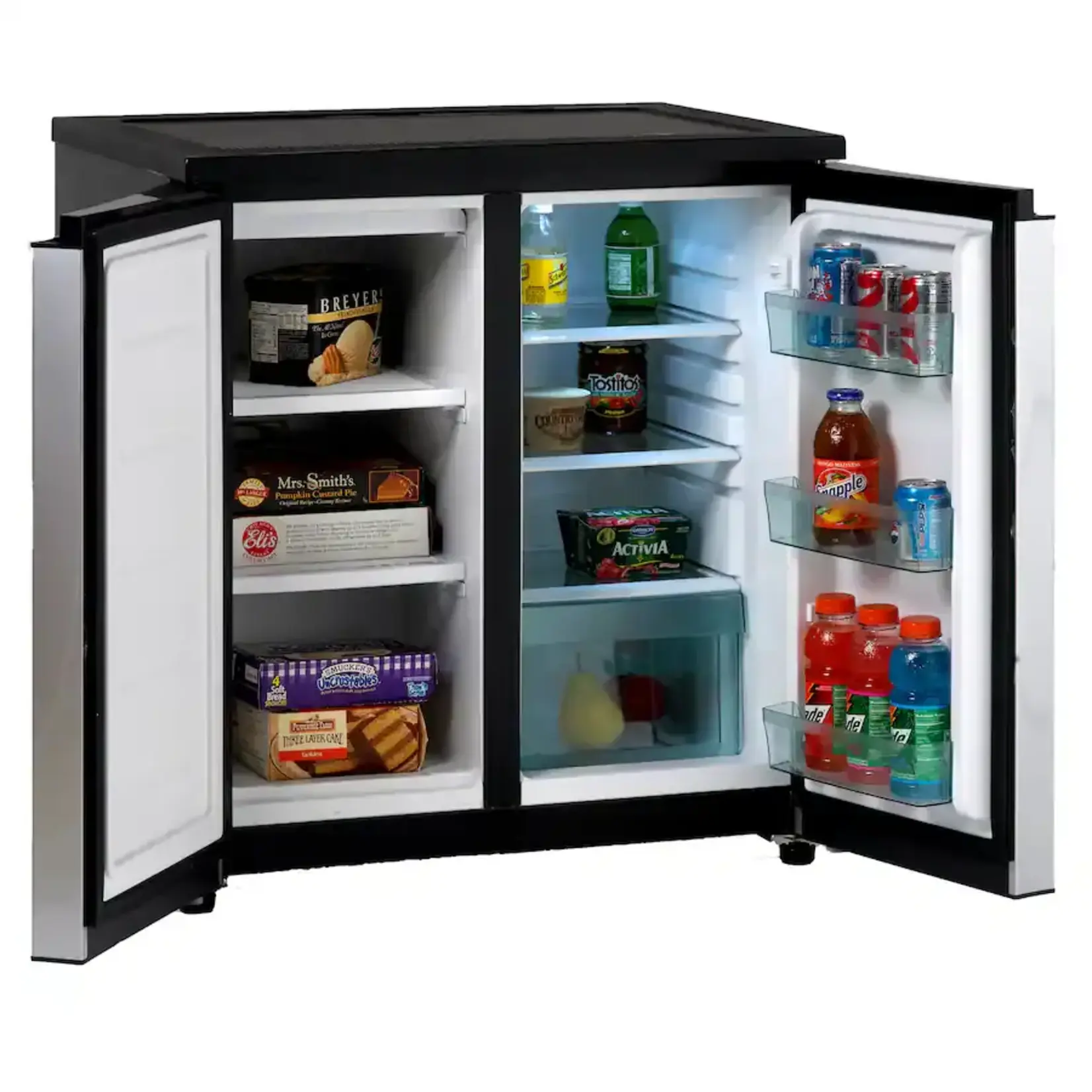 ACFR5515.5 cu. ft. Side by Side 2-Door Mini Fridge in Black