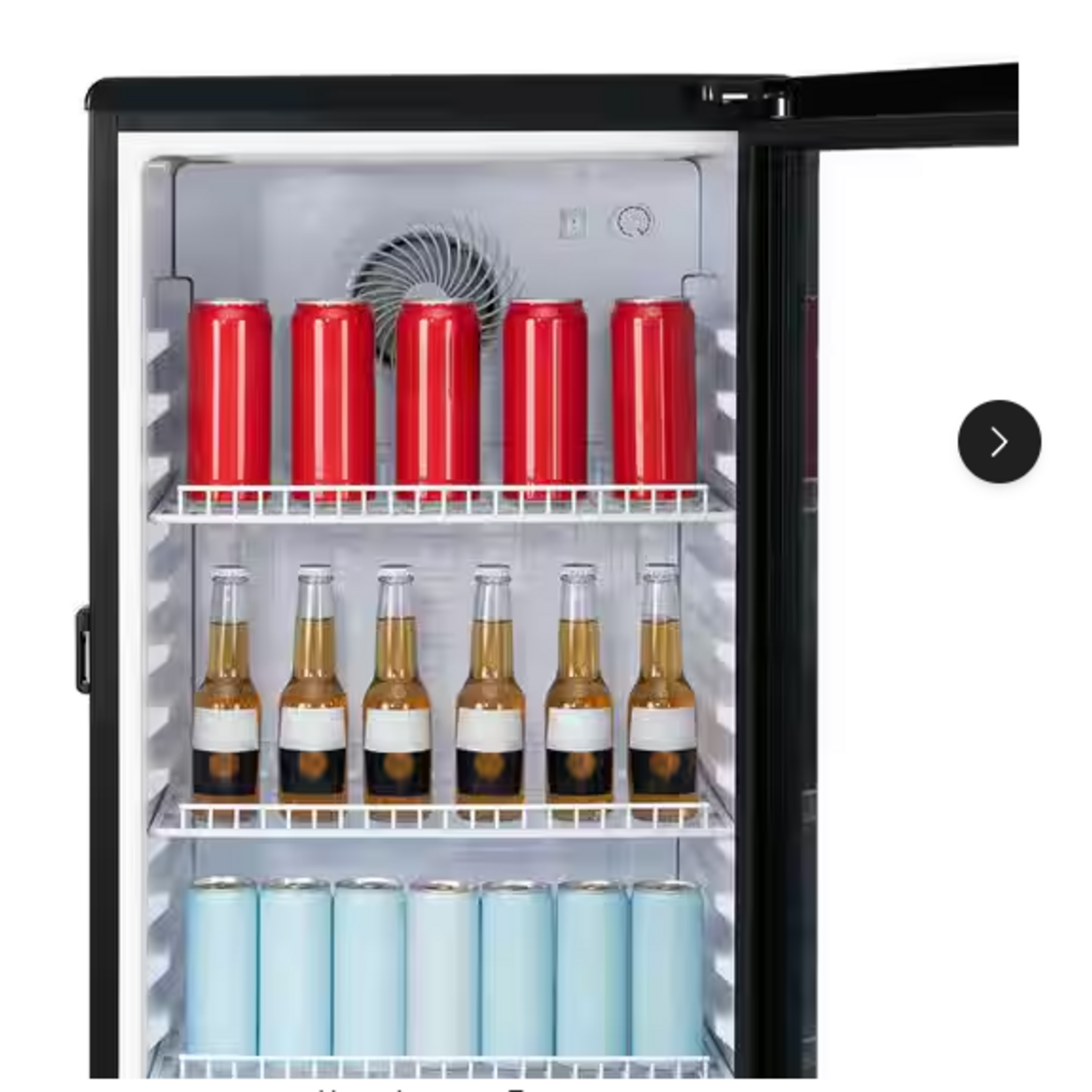 HAMILTON BEACH HBCBC670  21 In. 6.0 cu. ft. Beverage Refrigerator Commercial with Glass Door in Black