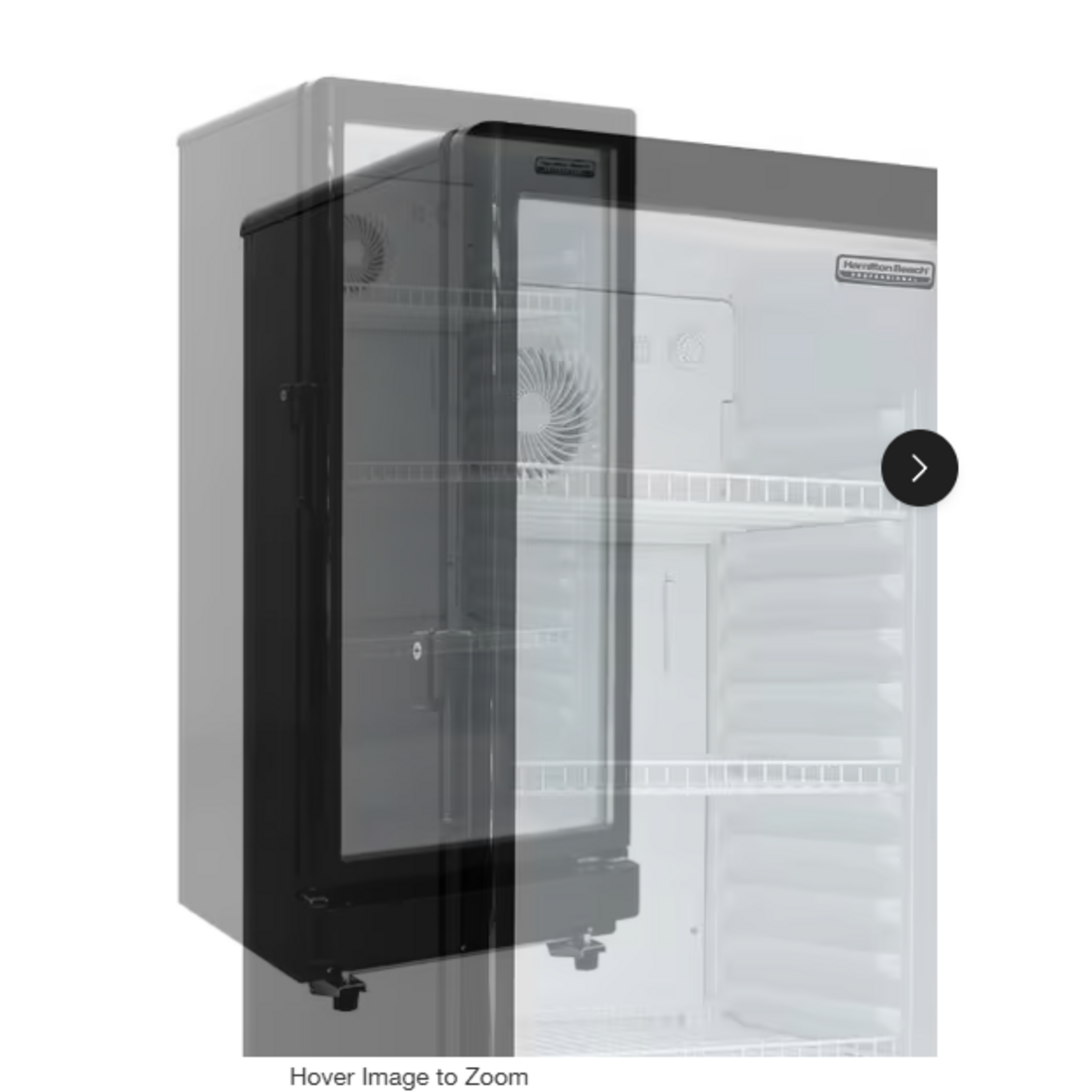 HAMILTON BEACH HBCBC670  21 In. 6.0 cu. ft. Beverage Refrigerator Commercial with Glass Door in Black