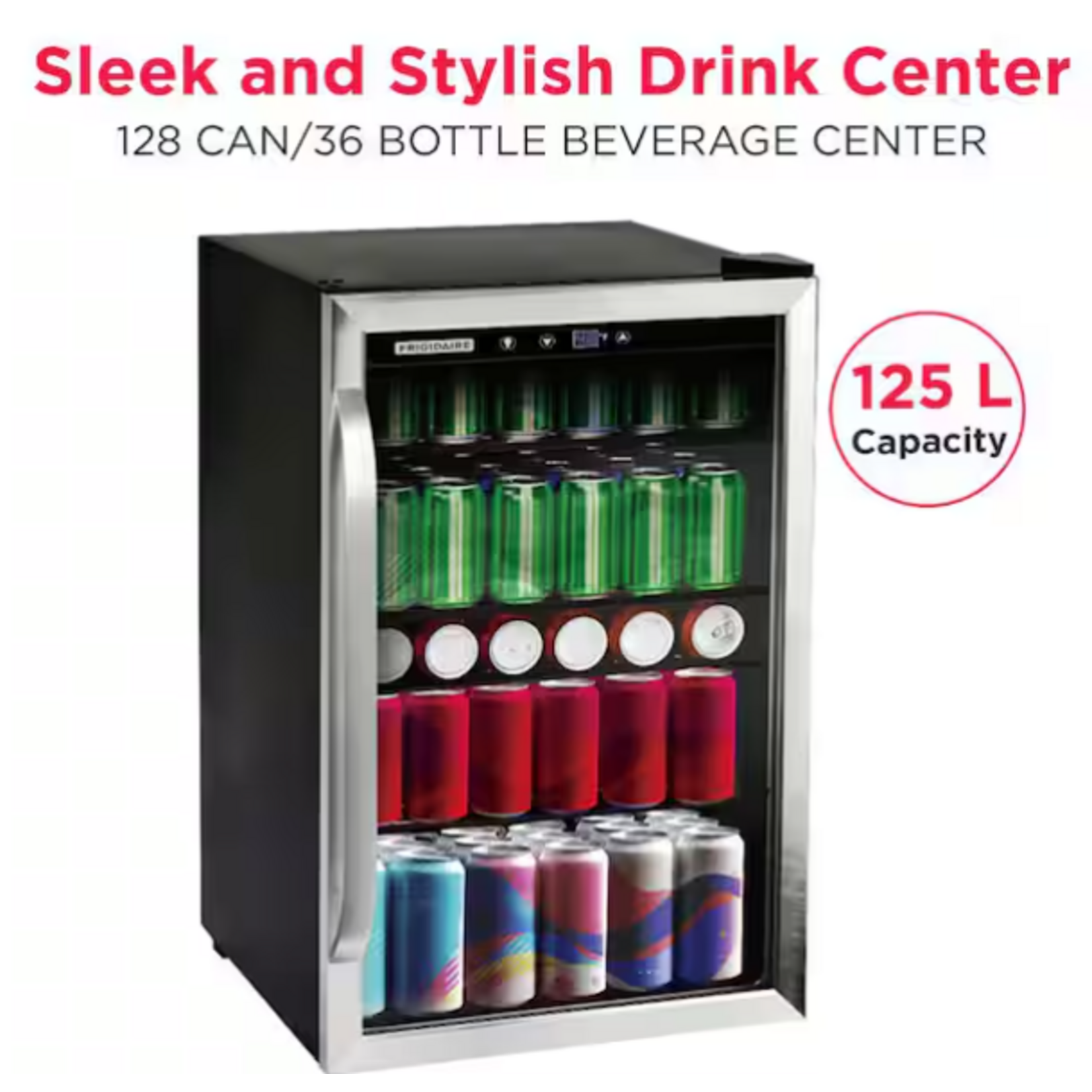 EFMIS155  Frigidaire Single Zone 20.43 in. 126 (12 oz.) Can Beverage Cooler