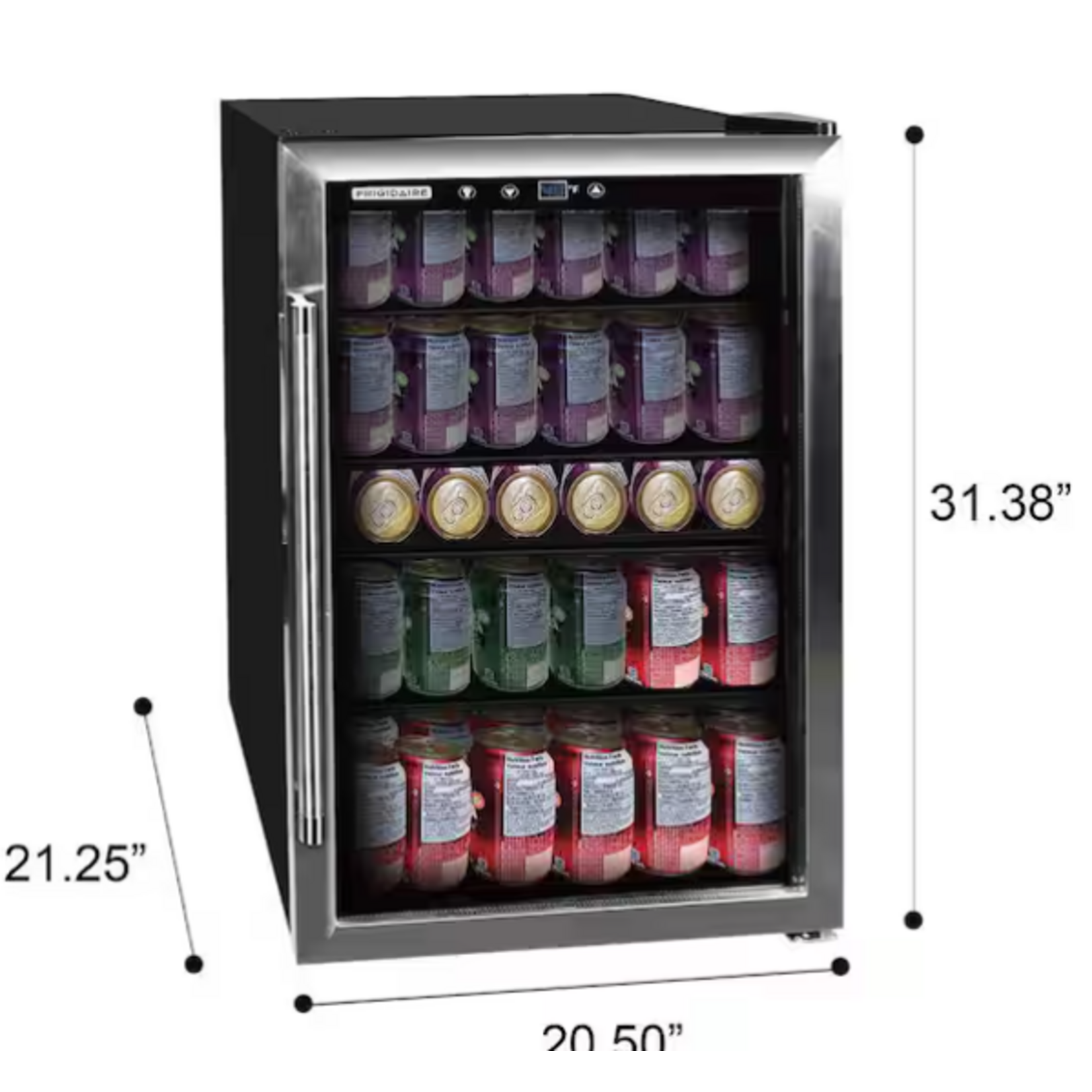 EFMIS155  Frigidaire Single Zone 20.43 in. 126 (12 oz.) Can Beverage Cooler