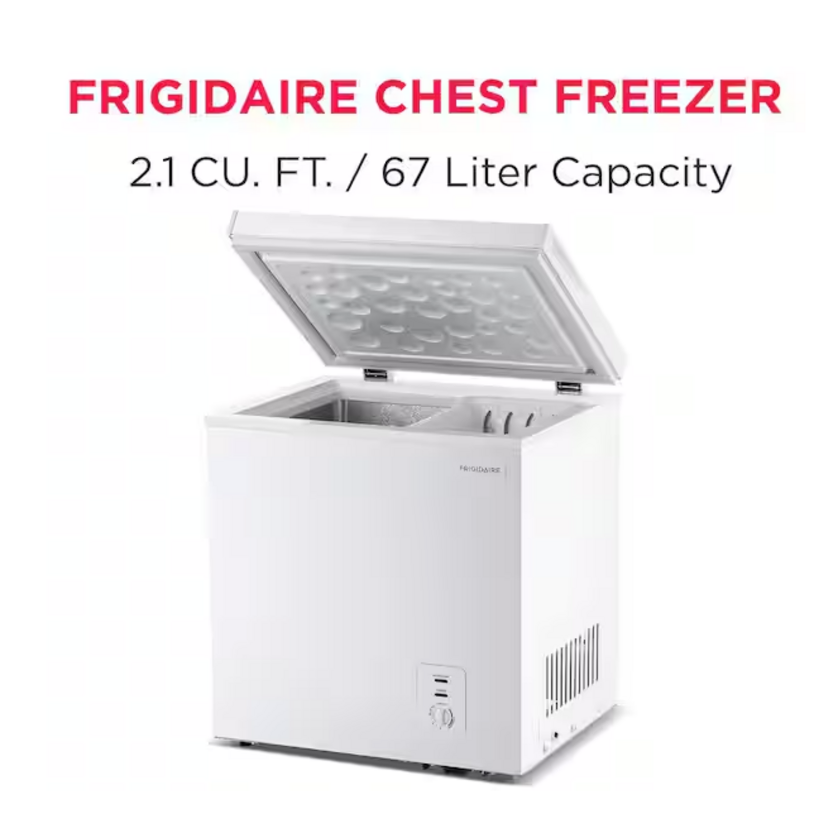 Frigidaire EFRF2006  Frigidaire 2.1 cu. ft. Manual Defrost Chest Freezer Garage Ready in White Questions & Answer