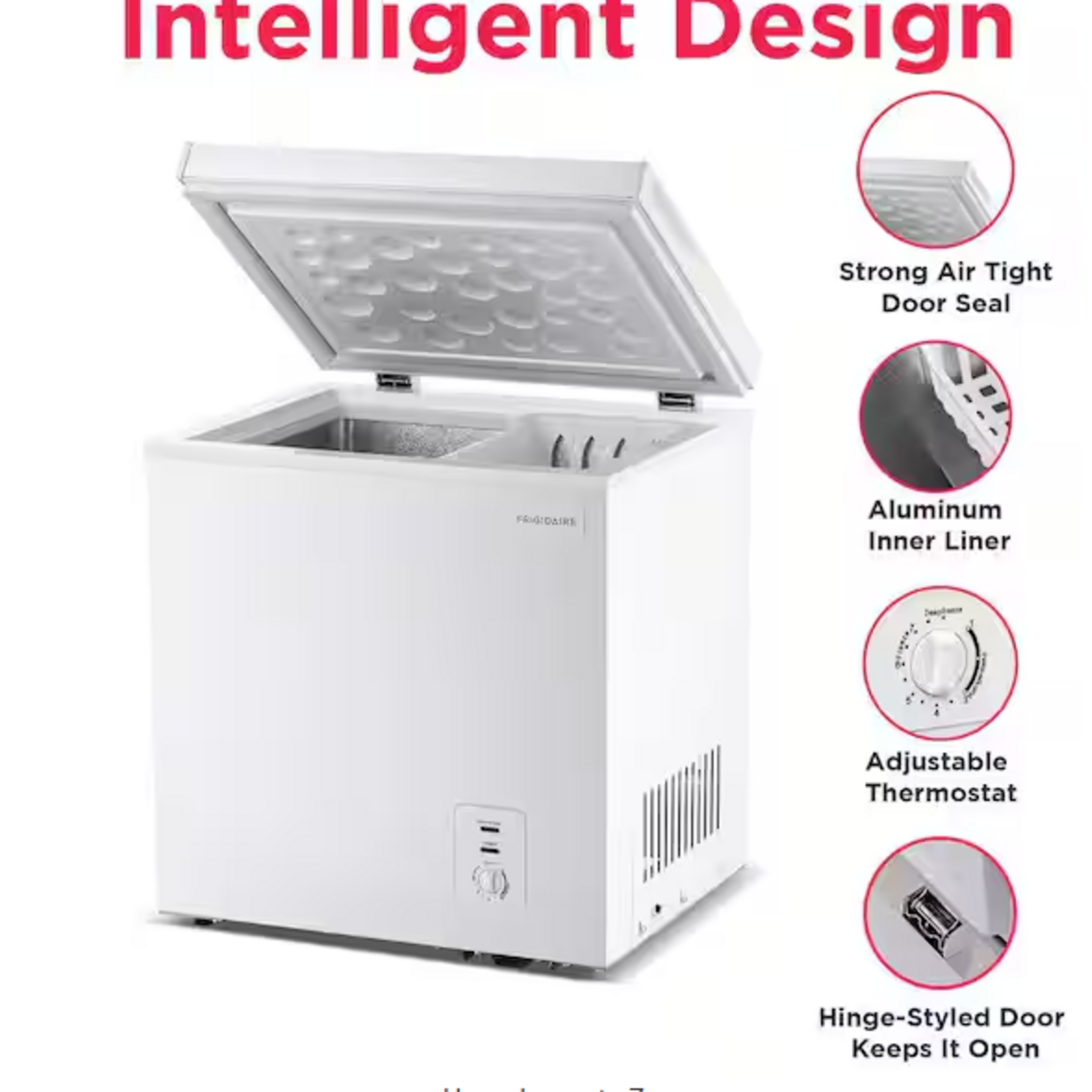 Frigidaire EFRF2006  Frigidaire 2.1 cu. ft. Manual Defrost Chest Freezer Garage Ready in White Questions & Answer