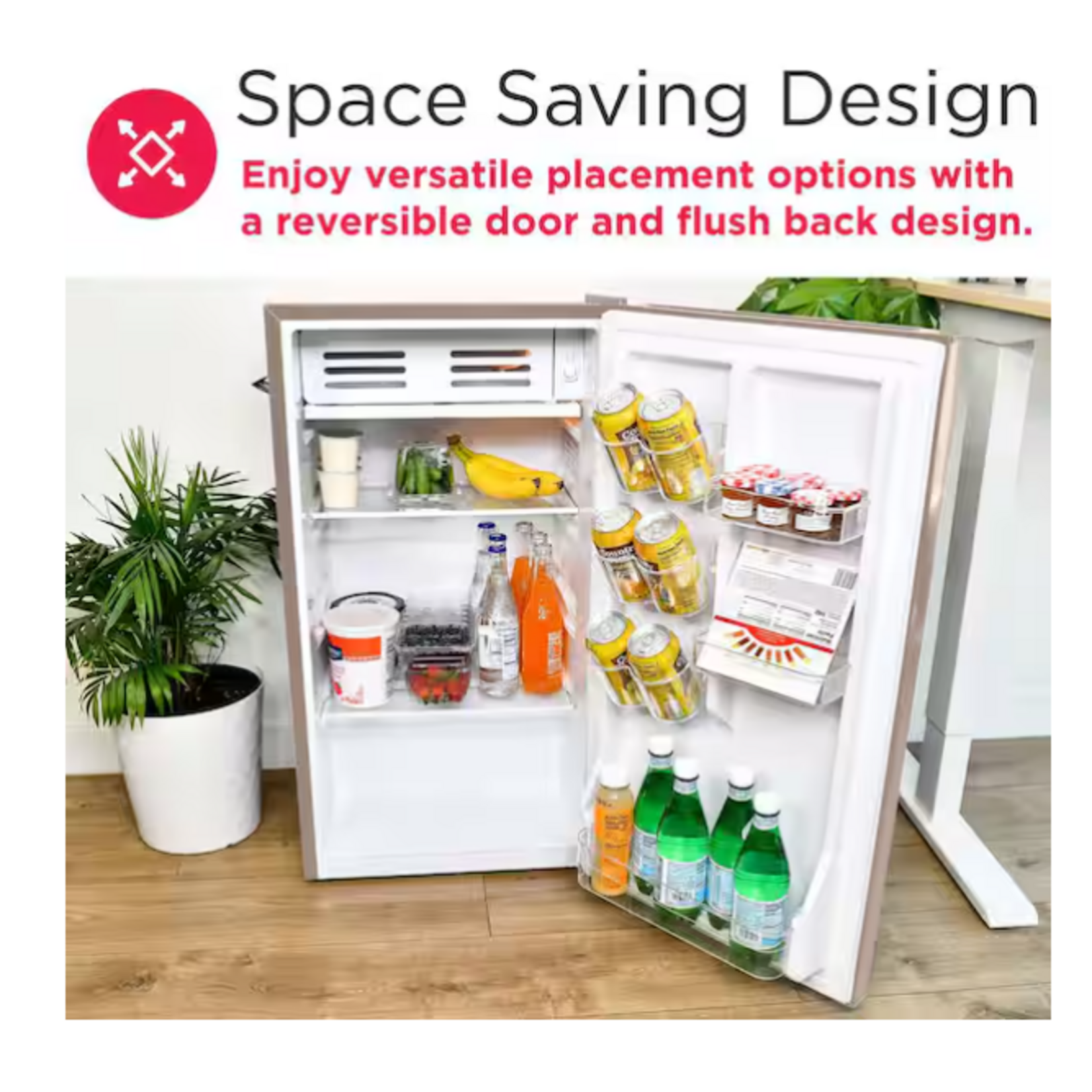 Frigidaire EFR376-CORALCOM  3.2 cu. ft. Retro Mini Fridge in Coral Pink